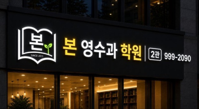 본영수과학원 2관 간판